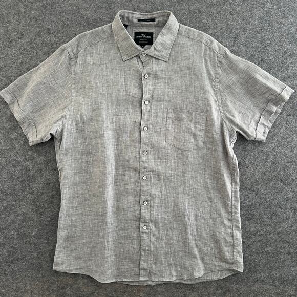 Rodd & Gunn Sports Fit Mens Short Sleeve Linen Button Up Shirt | Size: XL - Picture 1 of 7